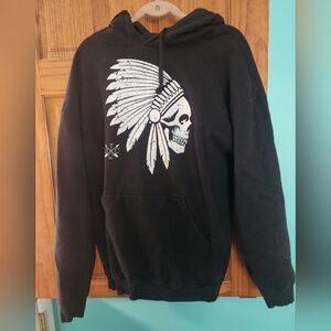 Black Graphic Hoodie